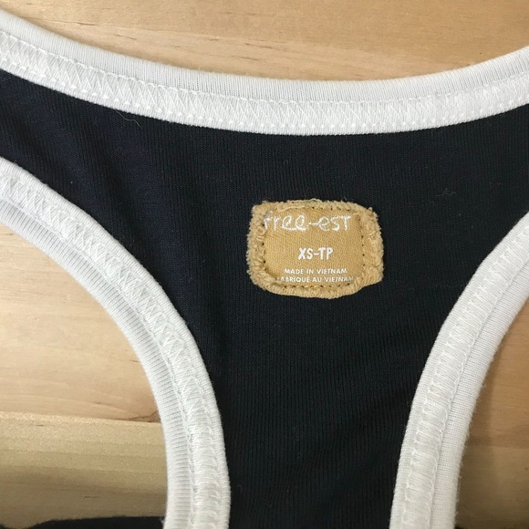 FREE PEOPLE FREE-EST - WOMENS XS -BLACK SLEEVELESS RACER BACK TANK DRESS - Picture 7 of 8